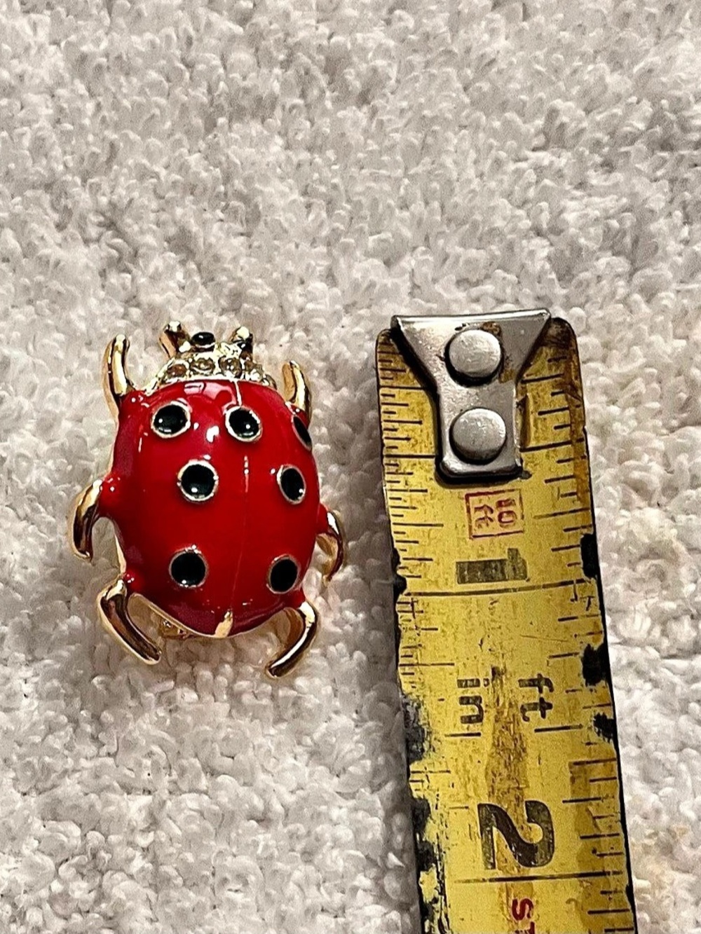 Red Ladybug Brooch